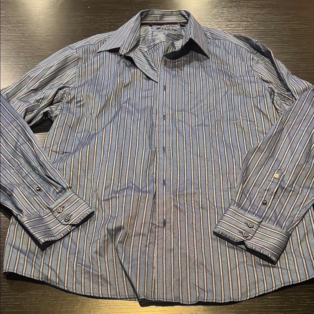 Men's Zagiri Striped Button-Up Shirt 2XL